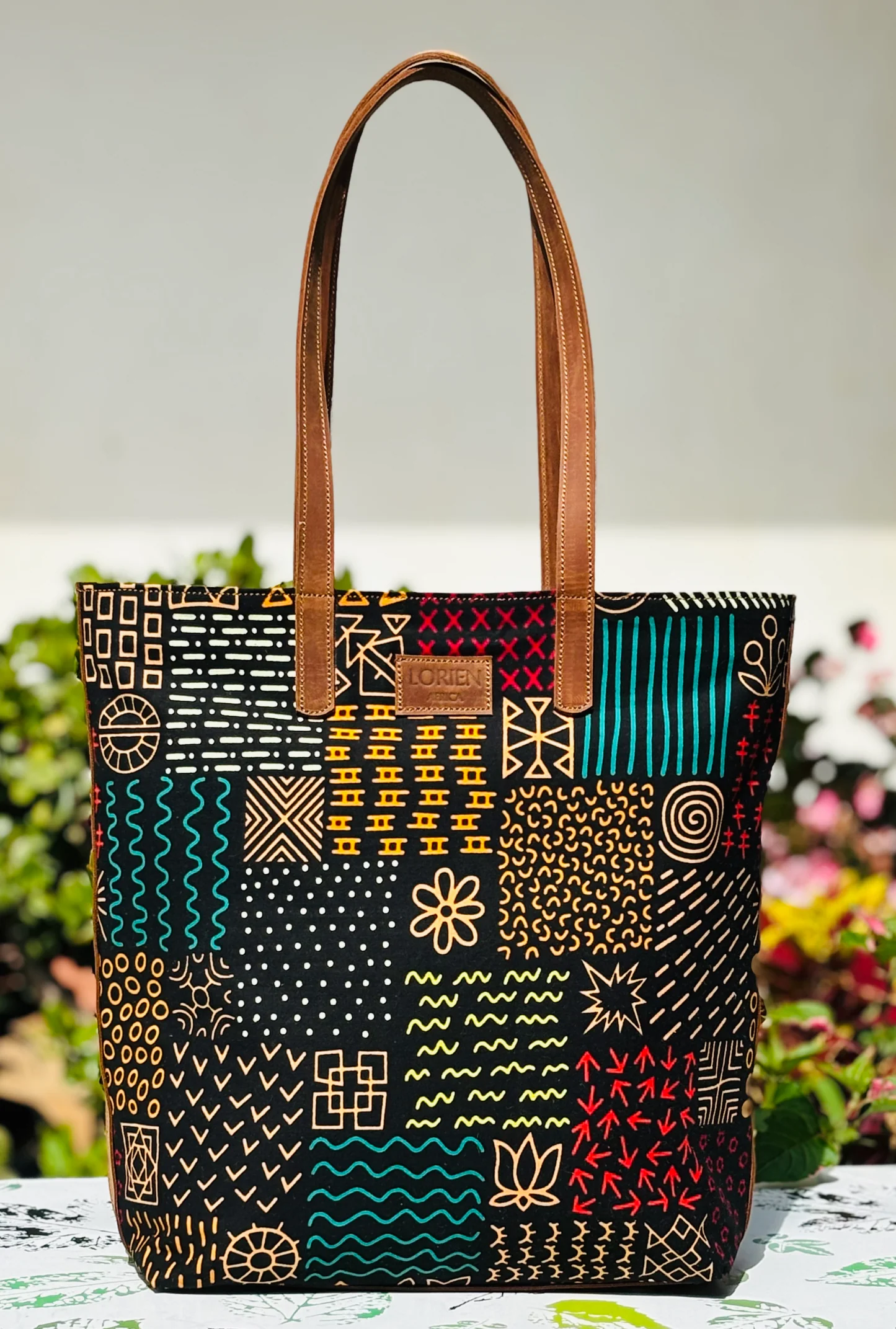 Kigezi Leather-Trim Tote